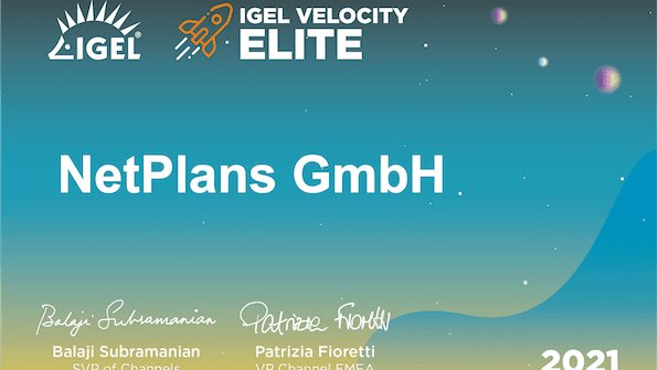 Ganz vorne mit dabei: IGEL macht die NetPlans zum Elite Partner